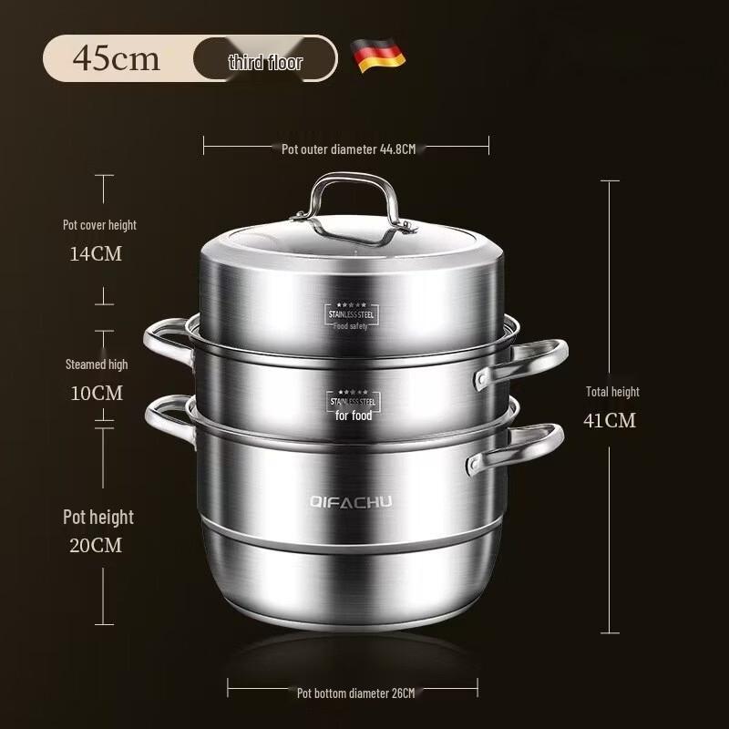 ZISIZ 316 Stainless Steel Multifunctional Steamer