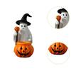Halloween Ghost and Pumpkin Statue Lightweight Handmade Craft Cute