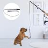 Dog Toys Retractable Stick Cat Teaser Training Play Wand Pet Get More Exercise(Black L)