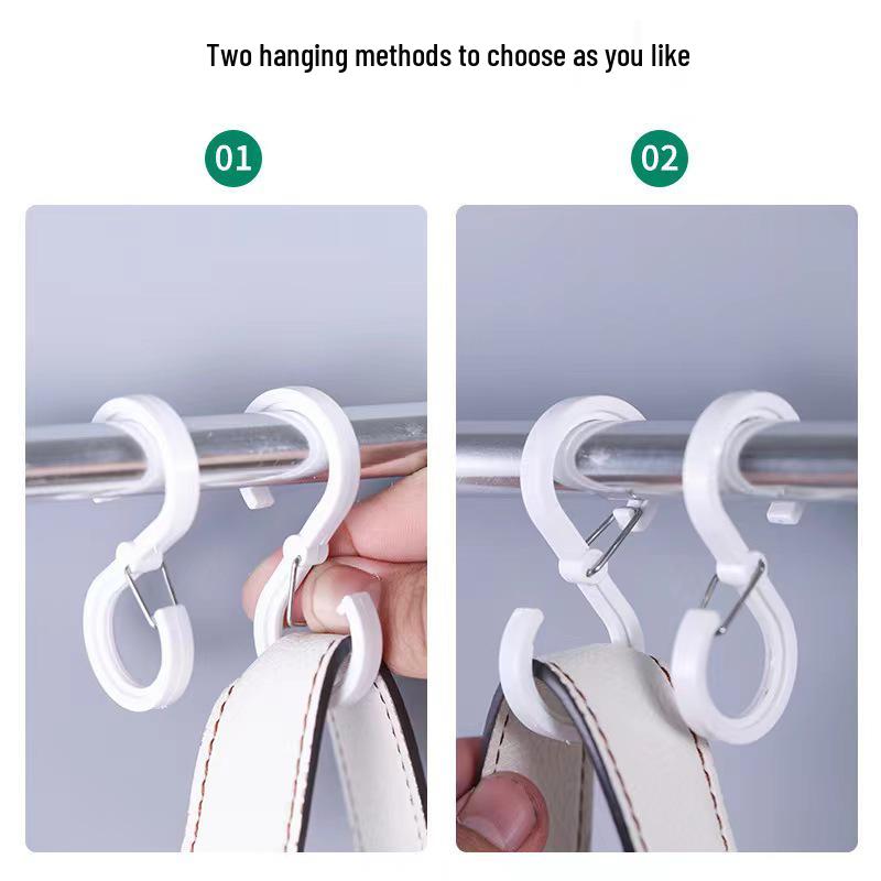 Multifunctional S-shaped Plastic Hook for Kitchen & Bathroom Wardrobes