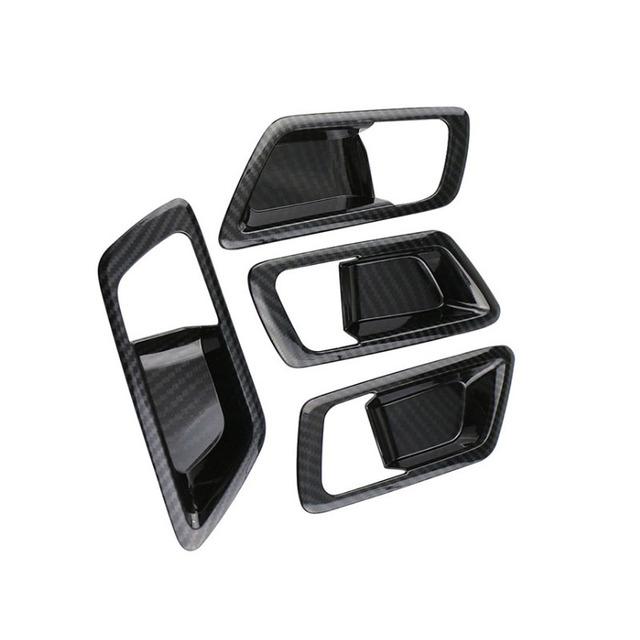 My Good Car Carbon Fiber Car Styling Inner Door Bowl Cover Sticker for Toyota C-HR CHR 2016 2017 2018 Parts Accessories