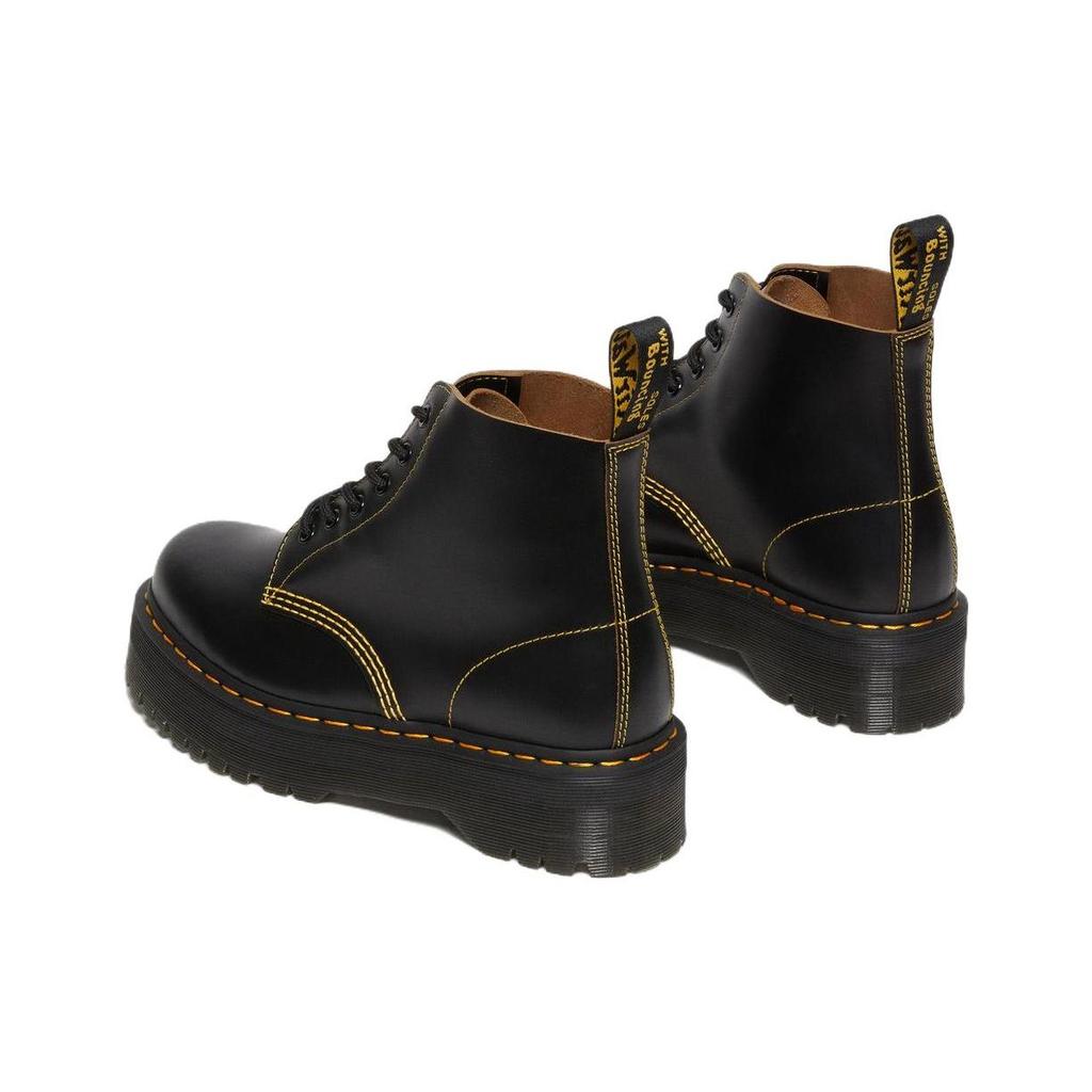 Dr. Martens 101 Kožené šněrovací robustní kotníkové boty Unisex boty Černé 27756001