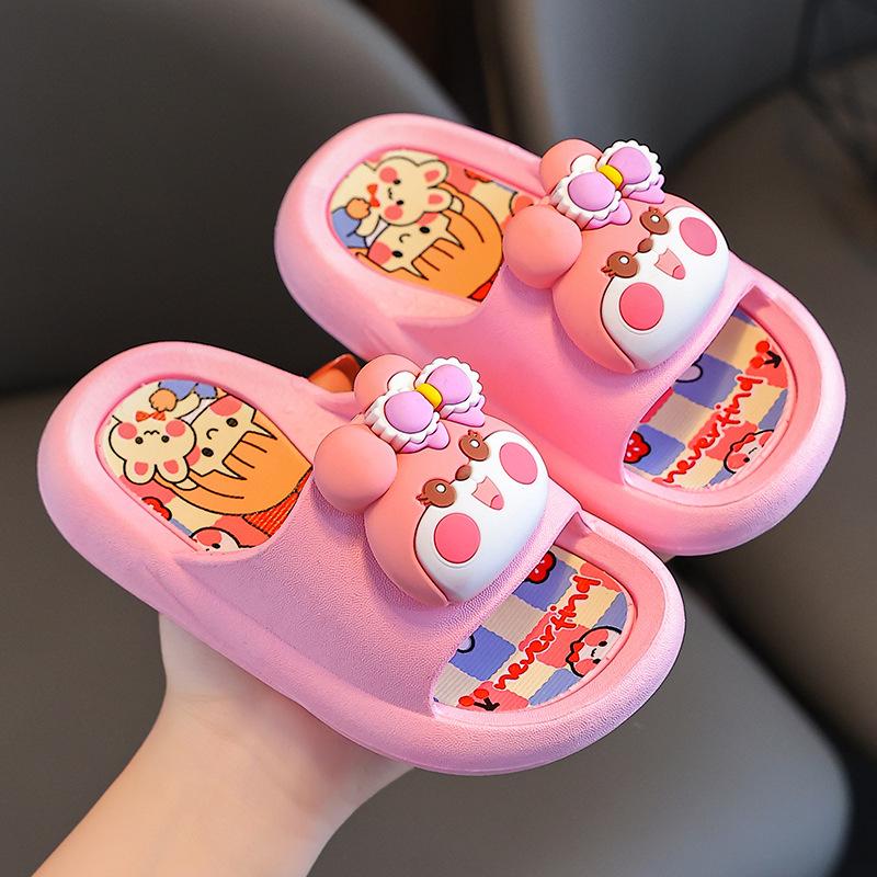 Summer Cartoon Kids' Slippers: Cute, Non-Slip Indoor Footwear for Boys & Girls
