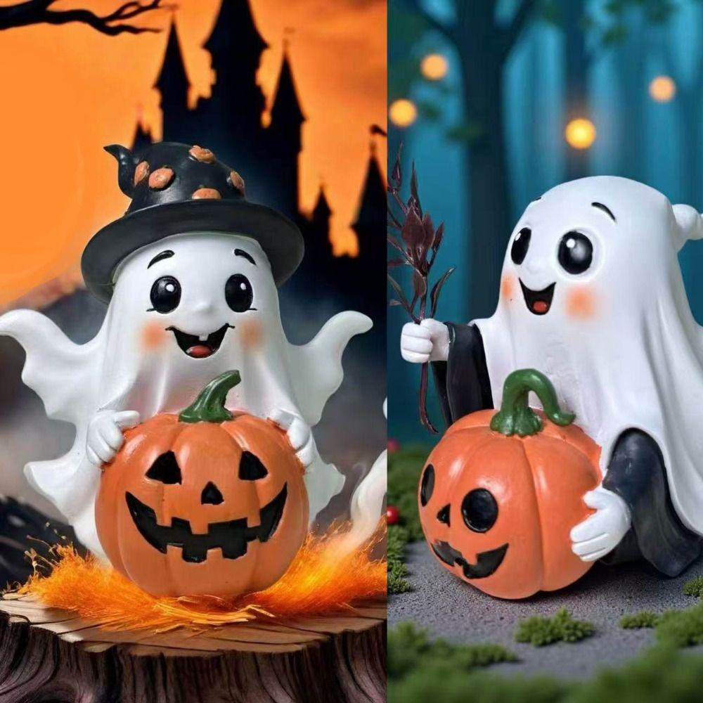 Unique Halloween Party Decoration Handmade Decorations Pumpkin Statue Holiday Display