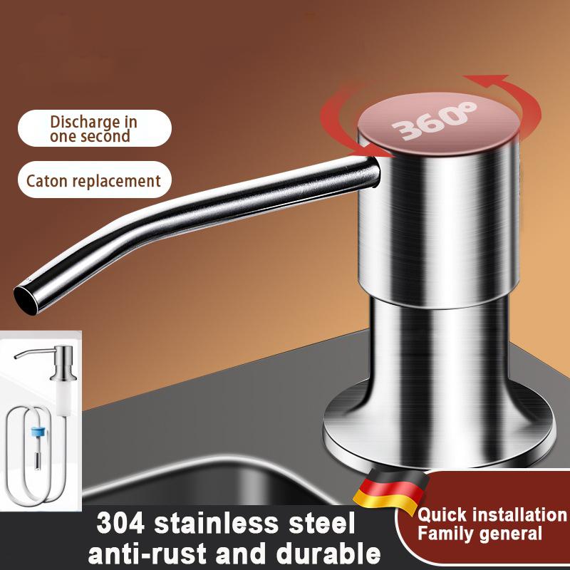 Sink Soap Dispenser Built-in Design Liquid Bottle. Soap Hydraulic Dispenser For Kitchen Kitchen Sink Soap Dispenser
