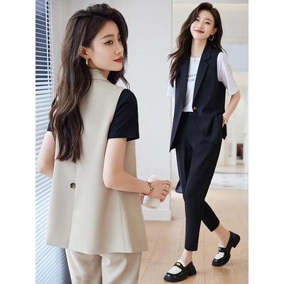 Leichtes Damen Anzug Weste & Hose Set
