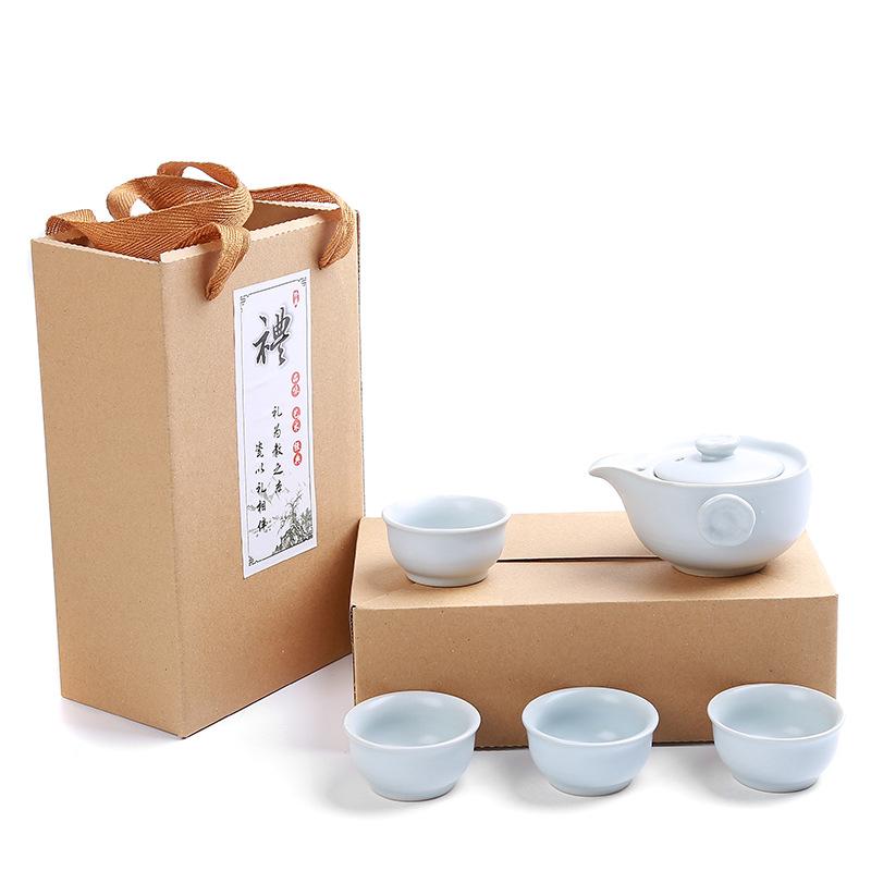Billiges Teeservice, Reise, eine Kanne vier Tassen, Keramik-Geschenkbox, Geschenke für Firmenveranstaltungen, Geschäfts-Souvenirs