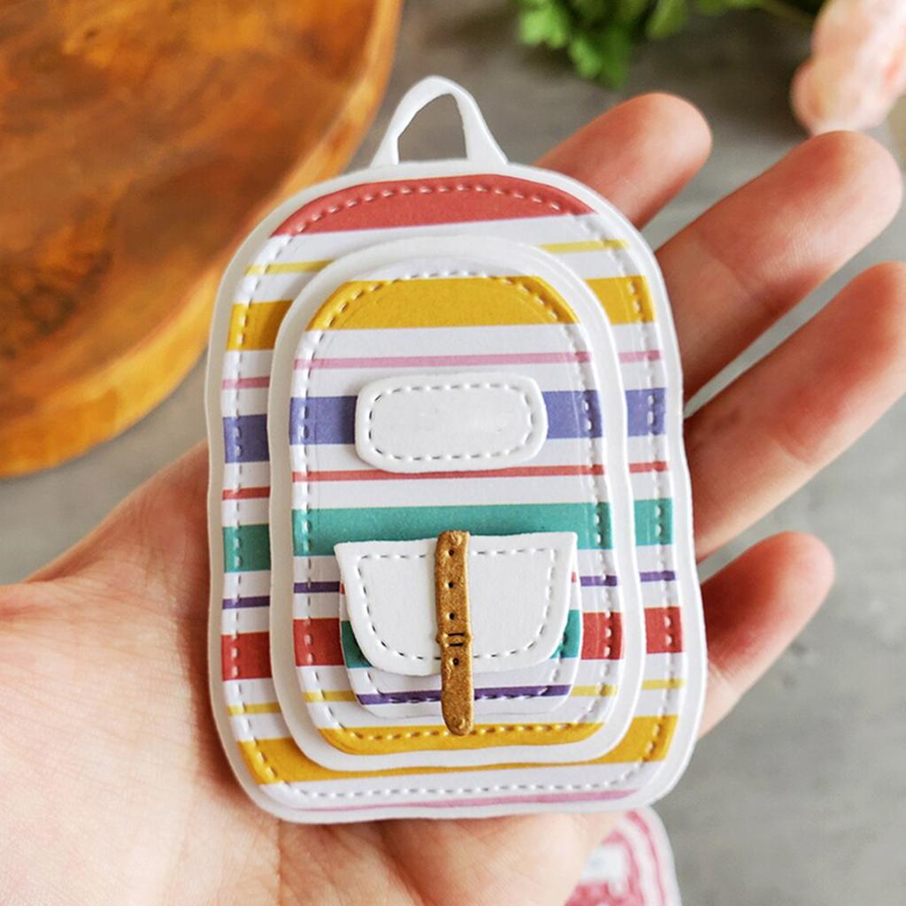 Backpack Box Metal Cutting Dies Stencils for DIY Scrapbooking Decorative Embossing Paper Cards Template Decor Die Cuts