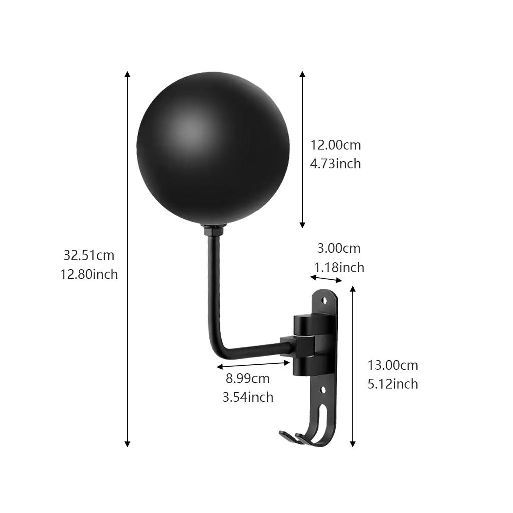 1/2Pc Wall Mounted Helmet Holder Stainless Steel 180° Rotation Motorcycle Rack with Double Hook Bike Helmet for Bicycle Helmets
