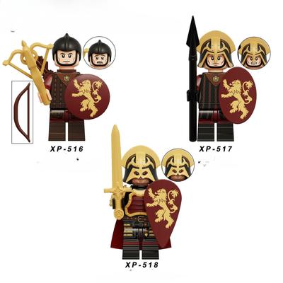 KT1068 Medieval Mini Soldiers Action Figures Building Blocks Assembling Decoration Collection Toys For Boys Children