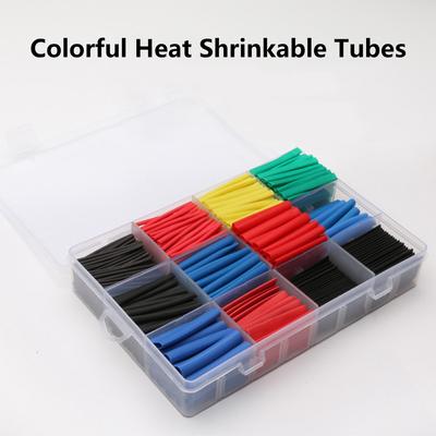 800pcs Heat Shrink Tubing Ratio 2:1 Heat Resistant Tubing Coloured Heat Shrink Tubing Kit Wire & Cable Insulation Sleeving