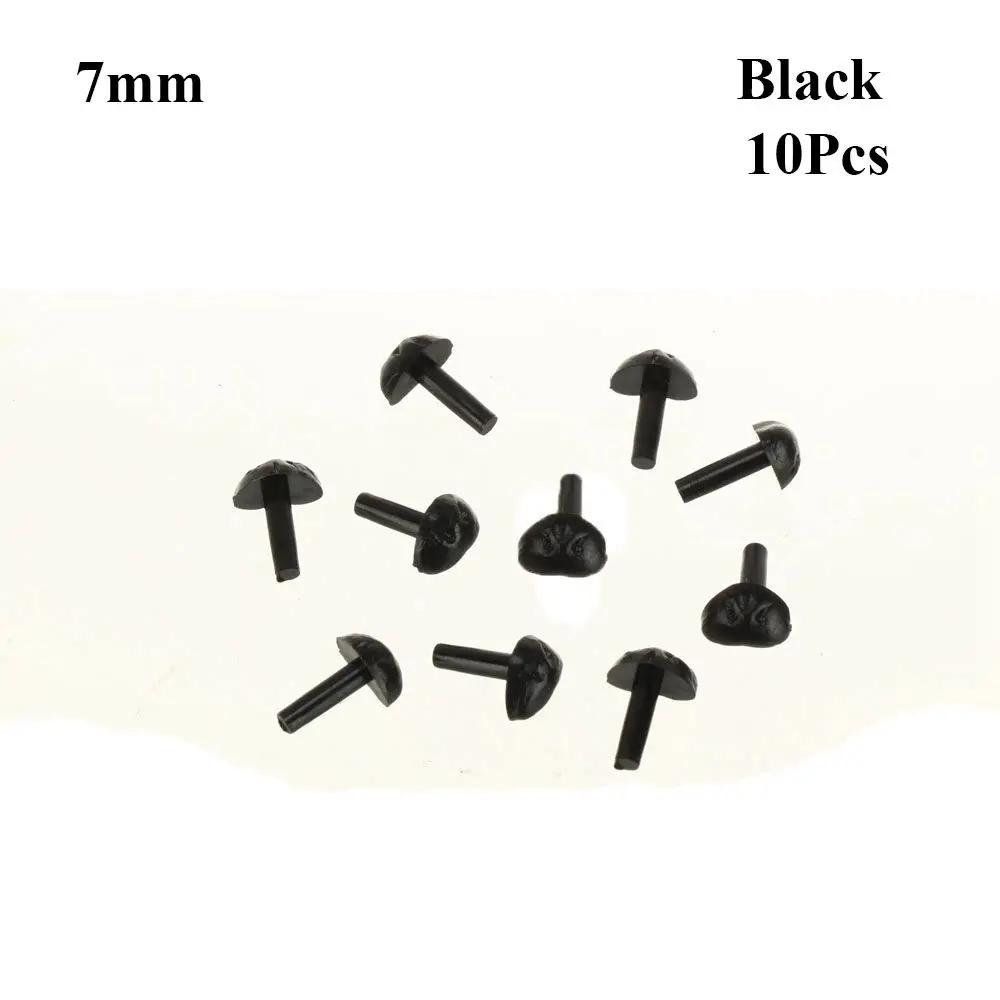 10Pcs Dog Noses Smooth Plug-in Animal Plastic Noses DIY Accessories For Crochet Toy Doll Making Supply For Amigurumi