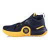 Li Ning All City 7 Cushioning, Wear Resistant Mid top Performance Basketball Shoes Men's Black Yellow ABAN047-10