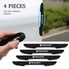 For Peugeot 208 3008 308 2008 207 107 508 607 106 406 407 307 206 4Pcs Car Logo Anti-Collision Strip Auto Door Bumper ProtectorT1
