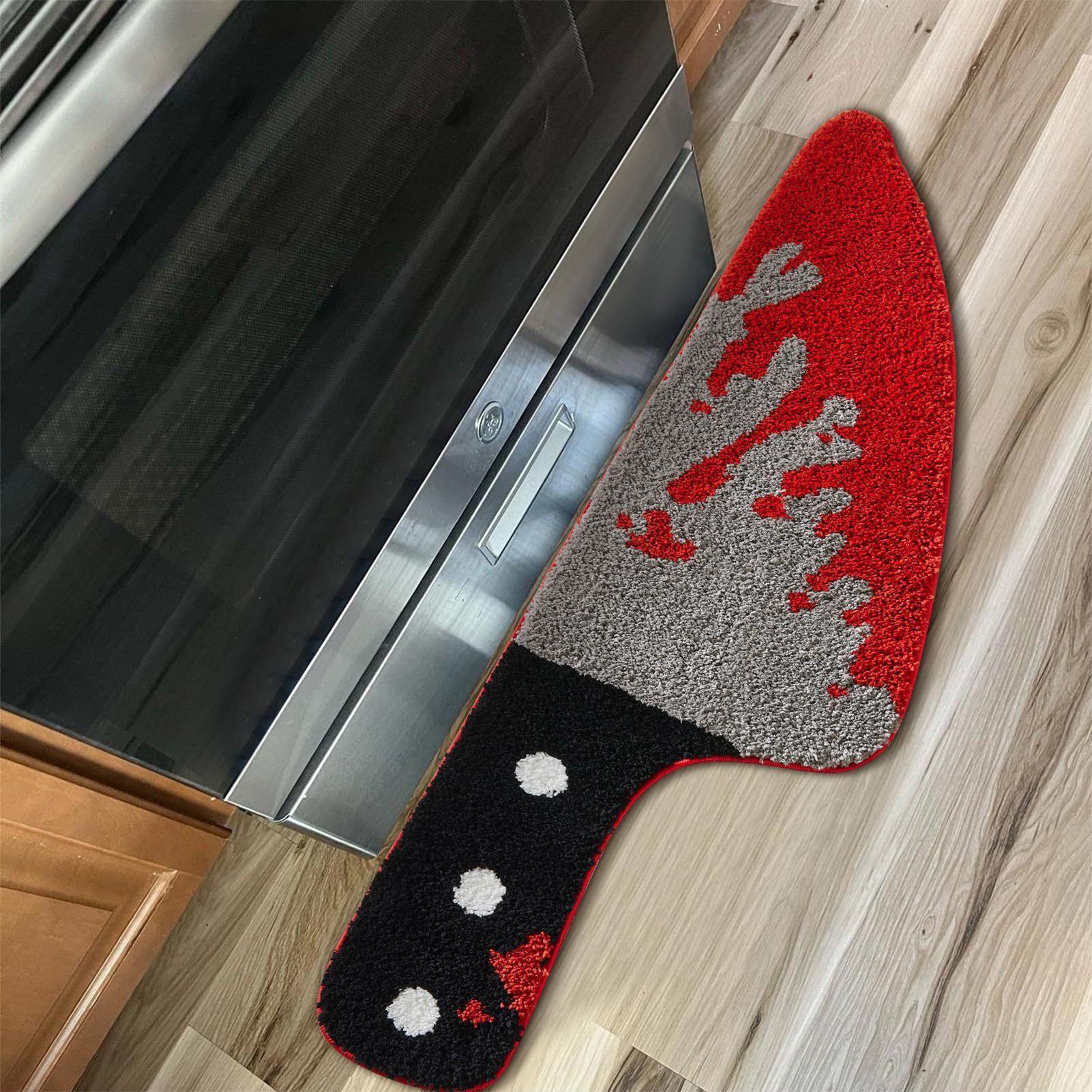 

Halloween Rugs Realistic Cutter Halloween Doormat Rug Creepy Holiday Carpet Throw Runner for Indoor Outdoor Entrance Room Door CHINA