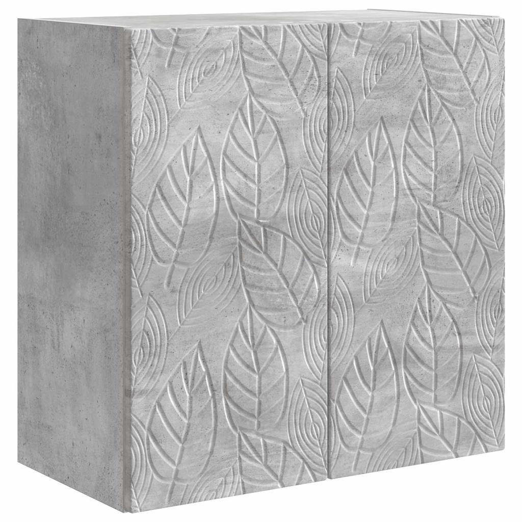 Wall Mounted Cabinet Concrete Grey 59 x 31 x 60 cm Particleboard