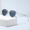 2025 Luxury Oval Metal Sunglasses - Unisex, High-End European & American Style, UV400 Protection