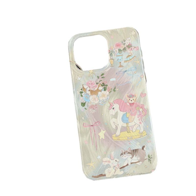 

Flower Unicorn подходит для устройств Apple 15/14/13/12/11/PRO/PROMAX/XSMAX/XR/XS/X. 15 Pro