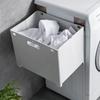 Bathroom Laundry Hamper Foldable Storage Basket Wall Mounted for Toiletries