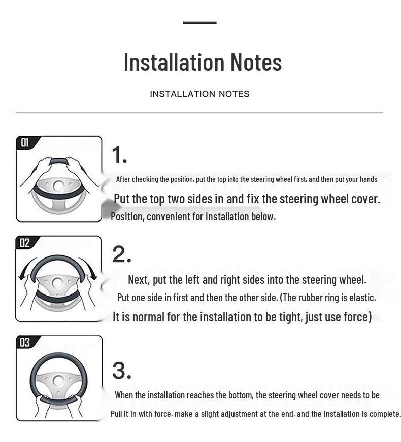 Lenkradbezug für BYD F3, Song Pro, Tang, F0, Song Max, Qin Pro, Yuan, L3, E2, S6, S7, G3, E5, Han