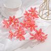 10Pcs 6cm Artificial Flower Head Mini Silk Dew Lily Flower Craft Wreath Home Decoration Wedding Decor Christmas Garland Supplies