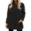 Sweatshirts For Women Mock Turtleneck Fall Winter Warm Sweater Plus Size Tunic Pullover Tops With Pockets