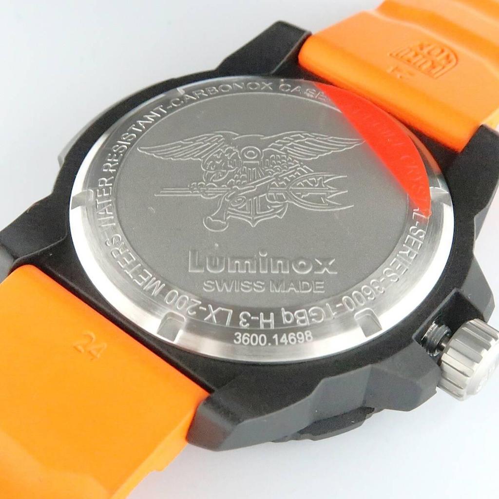 Used Luminox Luminox XS.3603 NAVY SEAL Orange x Black Military Watch Dive Watch