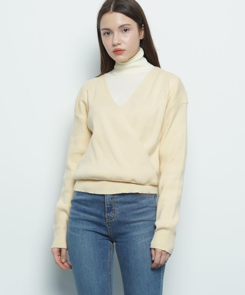 THE-ABON W39 Rap Knit Lightbeige