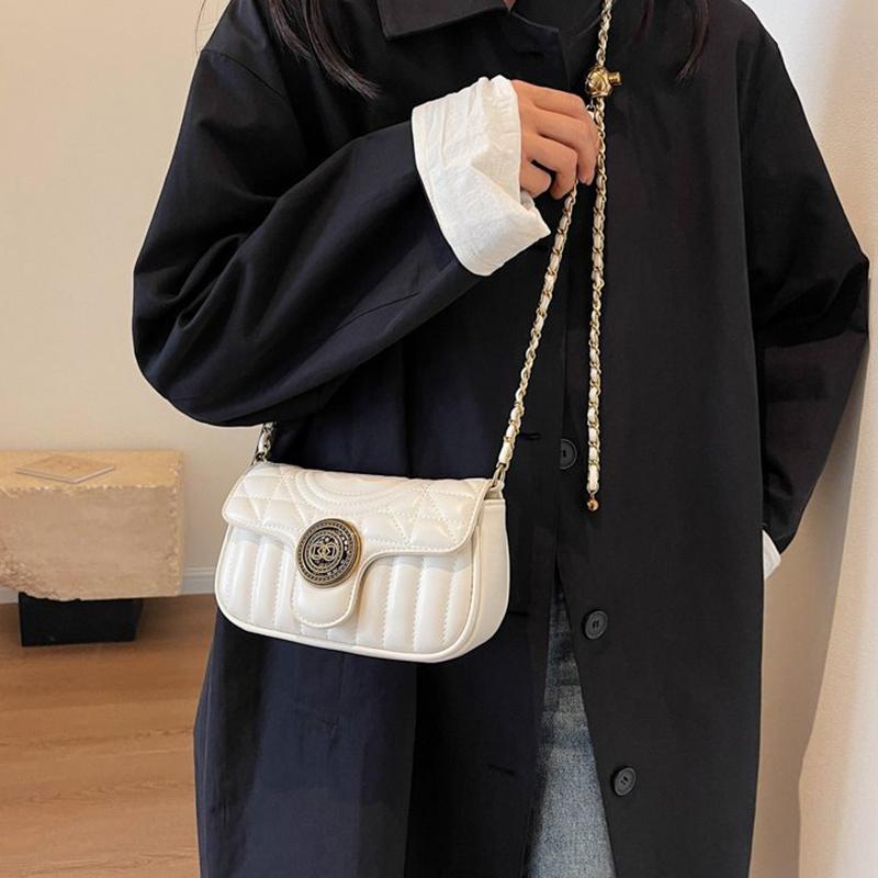 2024 New Bags Women's Bags Trendy Fashion Shoulder Bags Diamond Versatile Crossbody Bags Chain Bags High-end