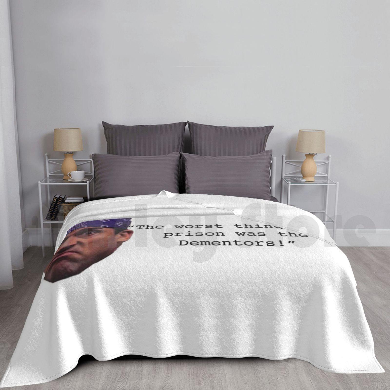 Prison Mike Blanket Super Soft Warm Light Thin Prison Mike The Office Funny Tv Size: 75*100cm, Weight: 230 GSM
