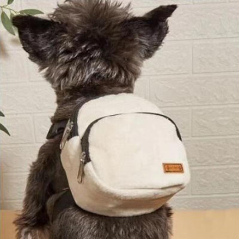 Batoh pro psy Měkká taška na svačinu pro domácí mazlíčky Puppy Roztomilá školní taška Praktická velkokapacitní přenosná taška na přepravu mazlíčků Venkovní potřeby pro domácí mazlíčky