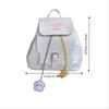 Top Handle Students Cute Schoolbag Daypack Y2k Shoulder Bag Casual Drawstring PU Backpack  Travel