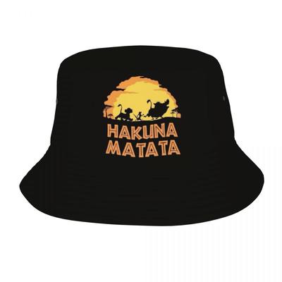 Individueller The Lion King Hakuna Matata Eimerhut Damen Unisex Mode Sommer Strand Sonne Fischer Unisex Kappe