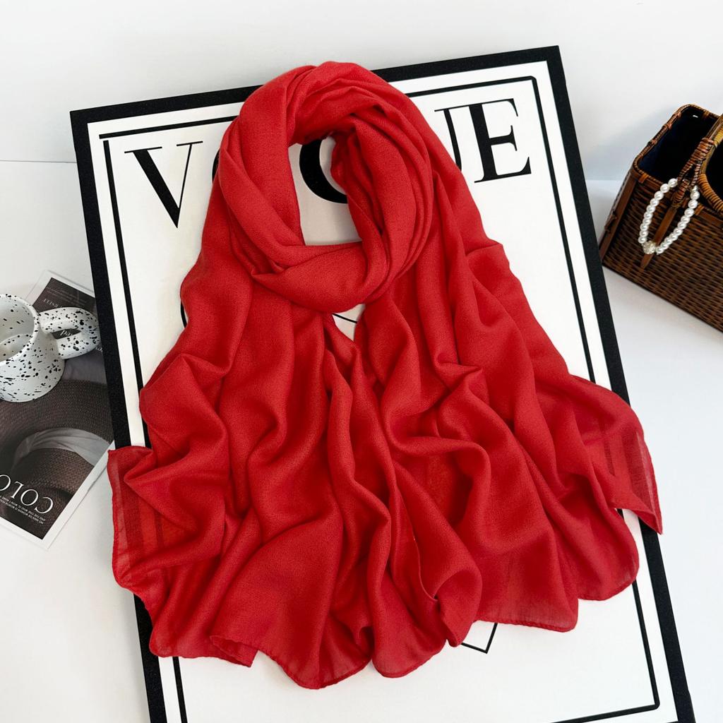 Autumn and winter new imitation cotton and linen scarf women's solid color silk scarf retro khaki monochrome long scarf decorative long shawl