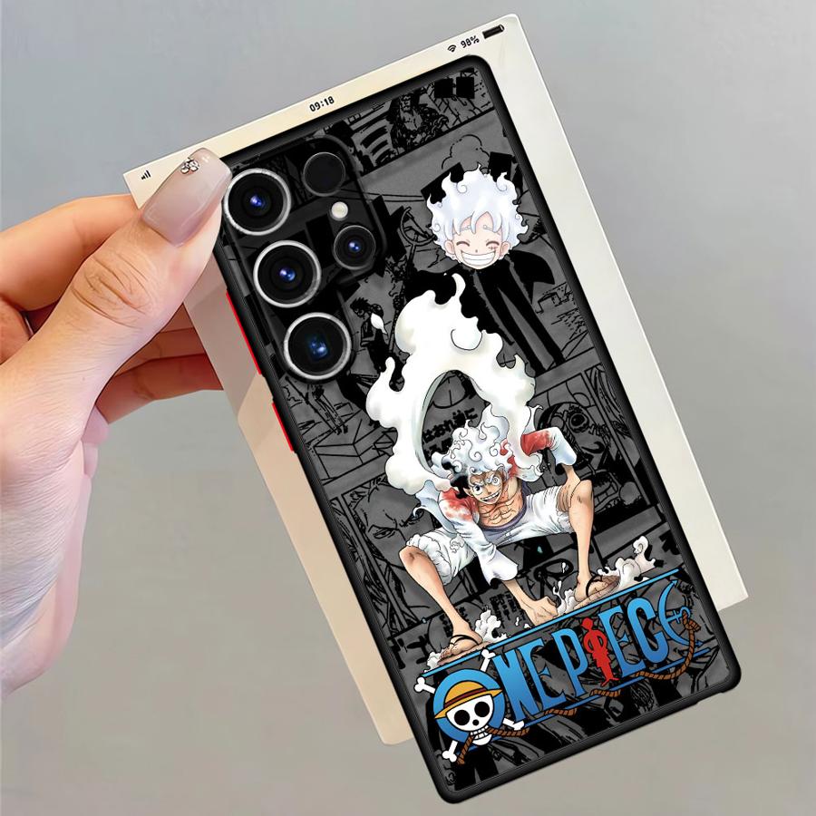 O-One Piece Luffy 5 Gear Case for Samsung Galaxy S23 S25 Ultra S10+ S9 Plus S20 FE S21 5G S22 Plus S21 S24 Ultra Soft shell