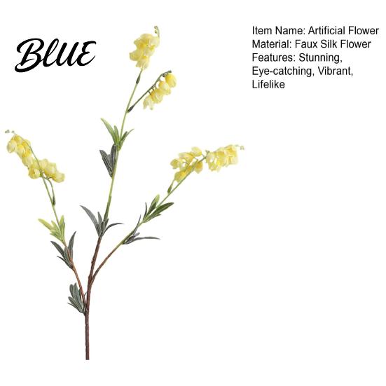 Faux Silk Flowers Valley 31.5" Decor Lily Artificial for Home of The Long Stem Bell Flowers Fake Decorative Photography