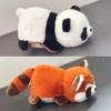 Yousheng Reversible Red Panda Plush Toy Soft Stuffed Animal for Kids Cuddling Companion Lightweight Decorative Pillow Gift for Birthday Christmas Play