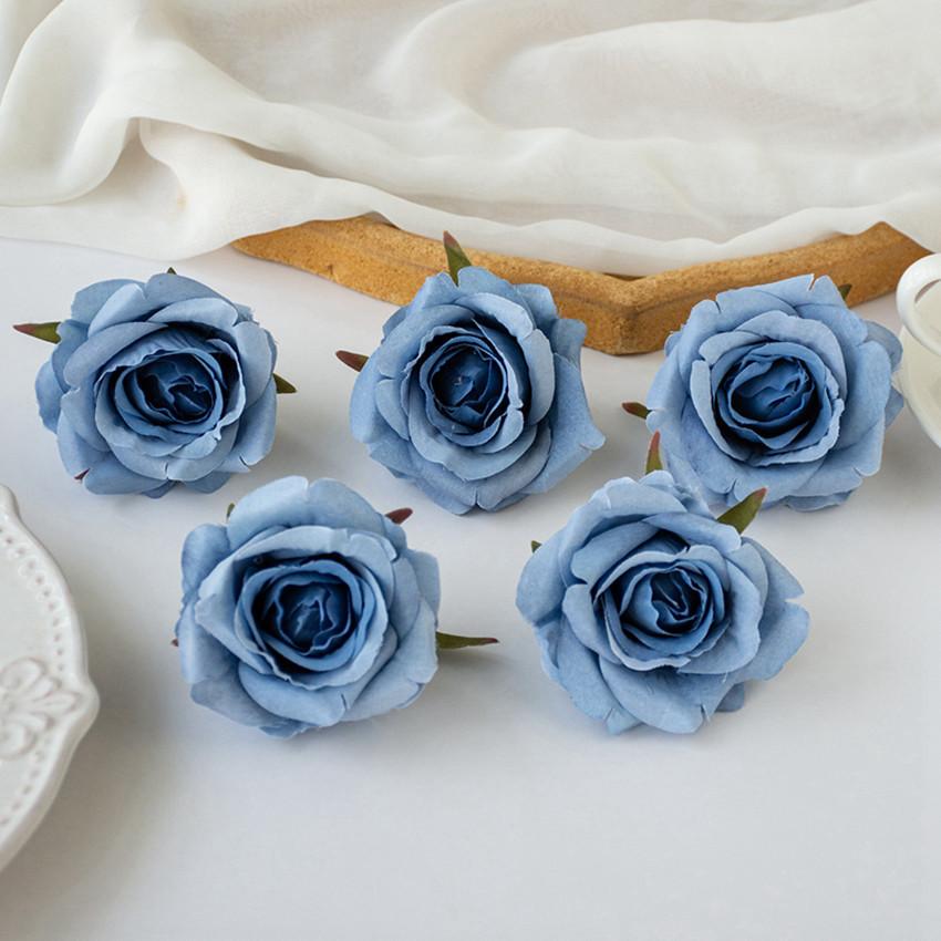 Artificial Flowers Silk Rose Wedding Bridal Bouquet Home Room Table Yard Outdoor Garden Festival Wreath Wall DIY Gifts Candy Box