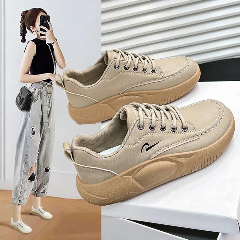 Women's Sneakers  Spring New Arrivals Ladies Casual Sports Running Shoes Designer Lace-up Trainers Vulcanized Shoes Woman
