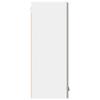 Wall Mounted Cabinet In Concrete Grey and White 30 X 31 X 80 Cm Particleboard