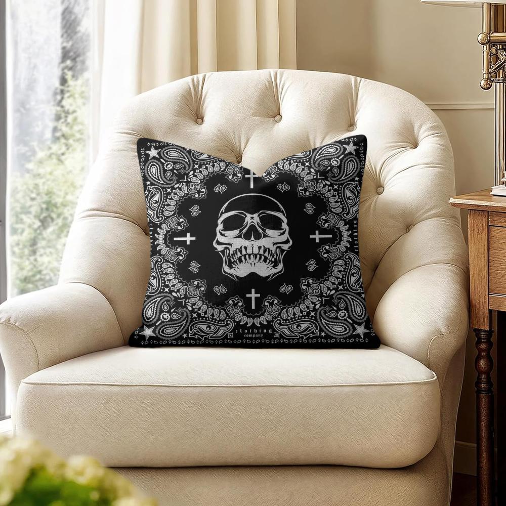 DDeath Row Records Cushion Cover Natural Linen Organic Fabric DoubleSided Printing Couch Pillow Covers Home Decor