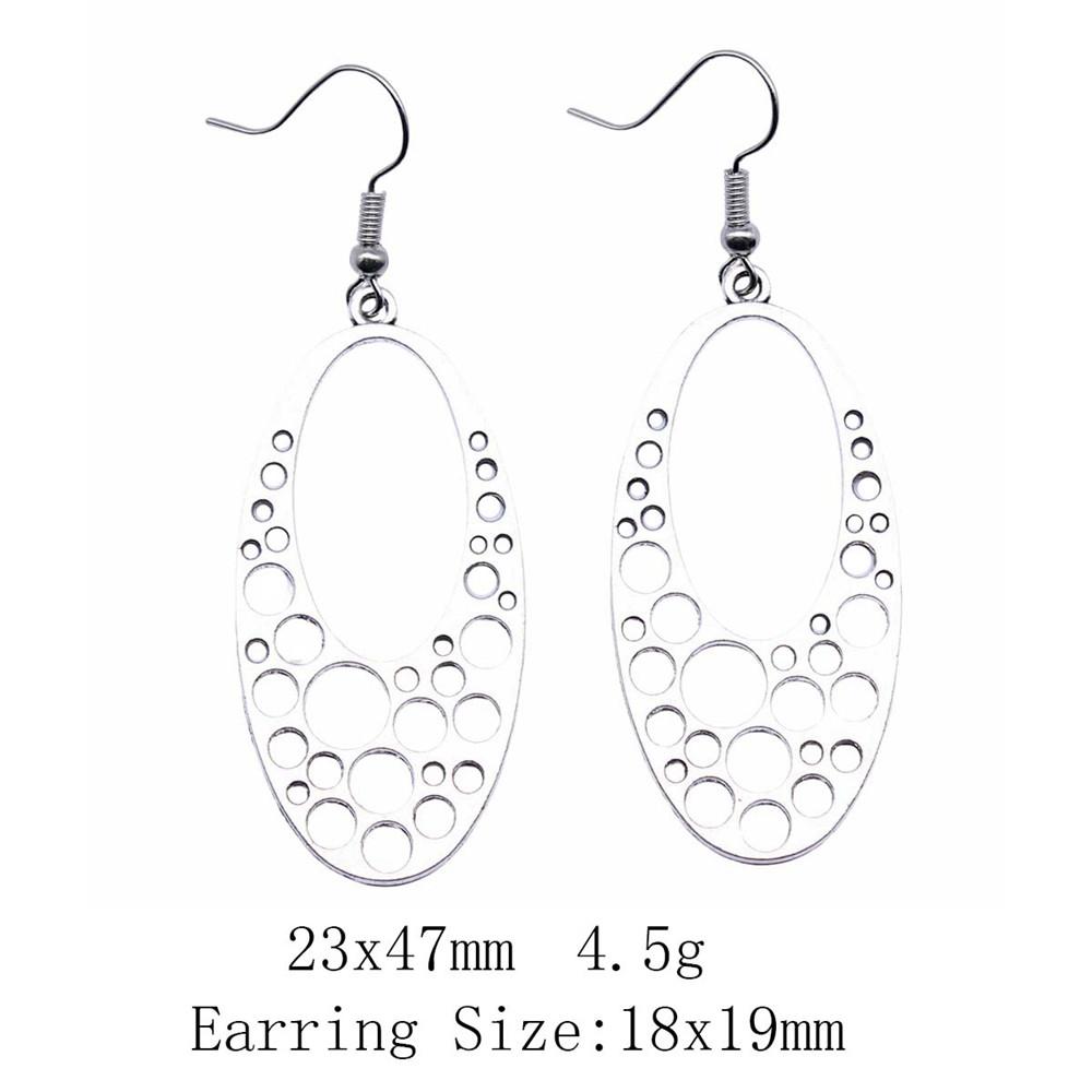 New Year's Day Earrings Women Geometric Water Drop Circle Drop & Dangle Earring Home Garden Party Earrings