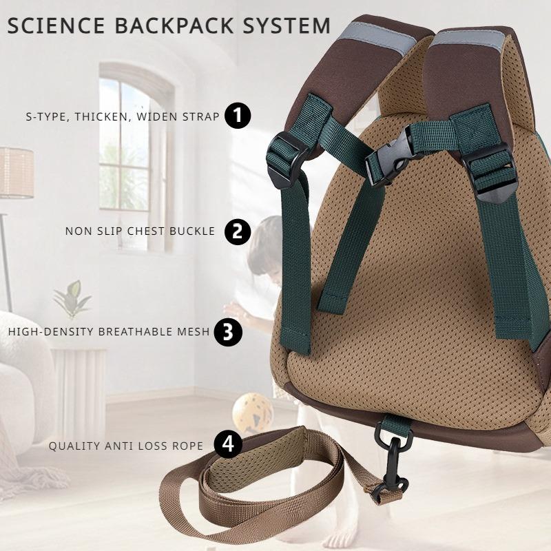 Summer New Kindergarten 3D Mushroom Book Bag 3-6 Year Old Toddler Unisex Anti Loss Schoolbags for Boys and Girls Outdoor Travel Trendy Kid Backpack