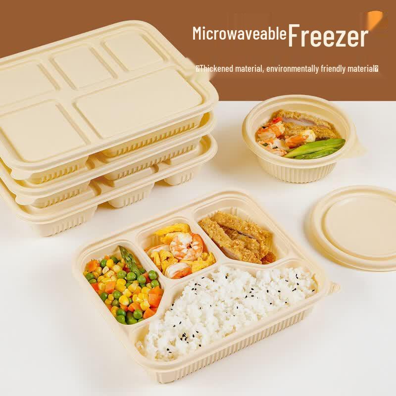 Eco-Friendly Biodegradable Corn Starch Disposable Meal Boxes
