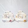 Infant Shining Baby Inflatable Sofa Children Puff Portable Bath Chairs PVC Multifunctional Seat Practice Sitting Bath Stool