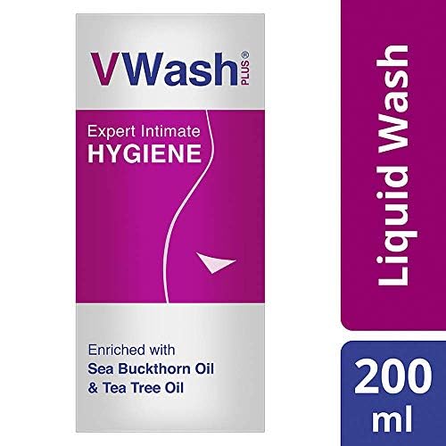 VWash Plus Expert Intimate Hygiene Liquid Wash for Women with Tea Tree Oil 200 ml, Paraben Free, PH Balanced