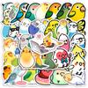 Fun Cartoon Parrot Bird Stickers Kids DIY Toy Gift Waterproof Decal for Scrapbook Laptop Phone Luggage Bottles Decorative
