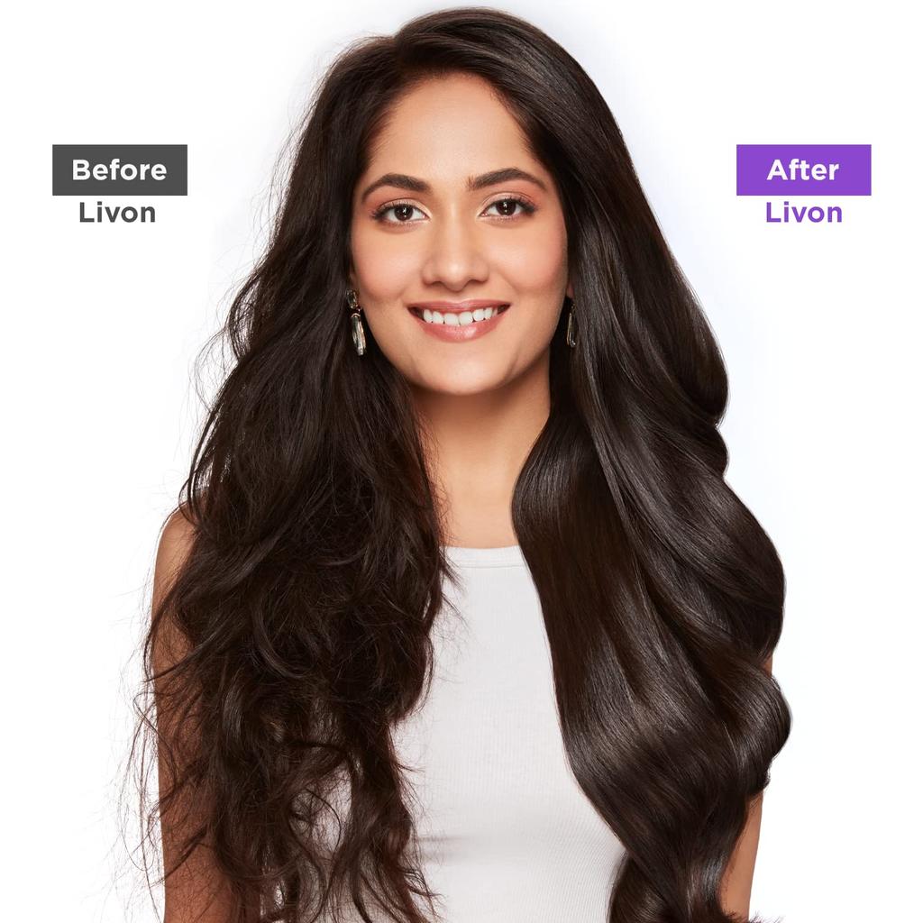 Livon Hair Serum For Dry Rough Frizzy Hair 100ml With Argan Oil Smoothness Control Anti Frizz Shine For Women And Men