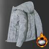 Men's Plus Size Hooded Cotton Jacket - Lightweight, Loose, and Warm for Autumn/Winter