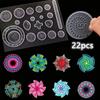 22Pcs Spirograph Drawing Toys Kit Geometric Ruler Mathematical Roulette Drawing Tools Learning Painting Puzzle Toys Art Tool